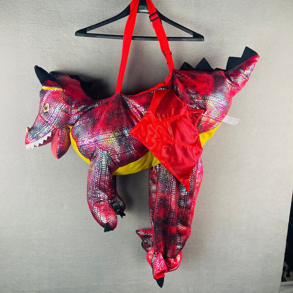 Red Dragon Kid's Costume T Dino Rider